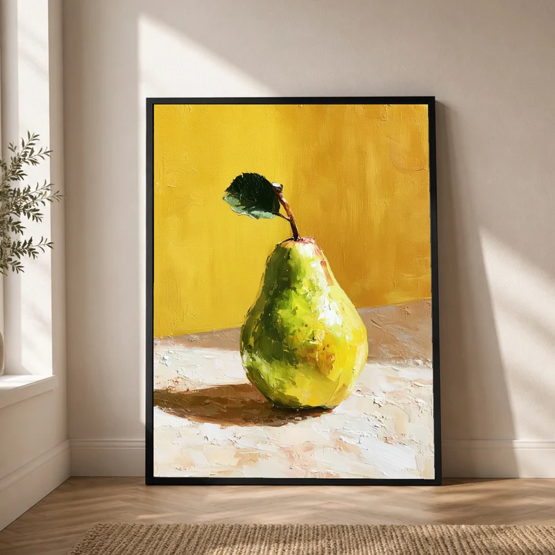 Goldene Birne im Licht Poster