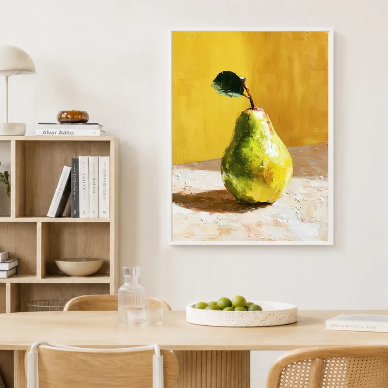 Goldene Birne im Licht Poster