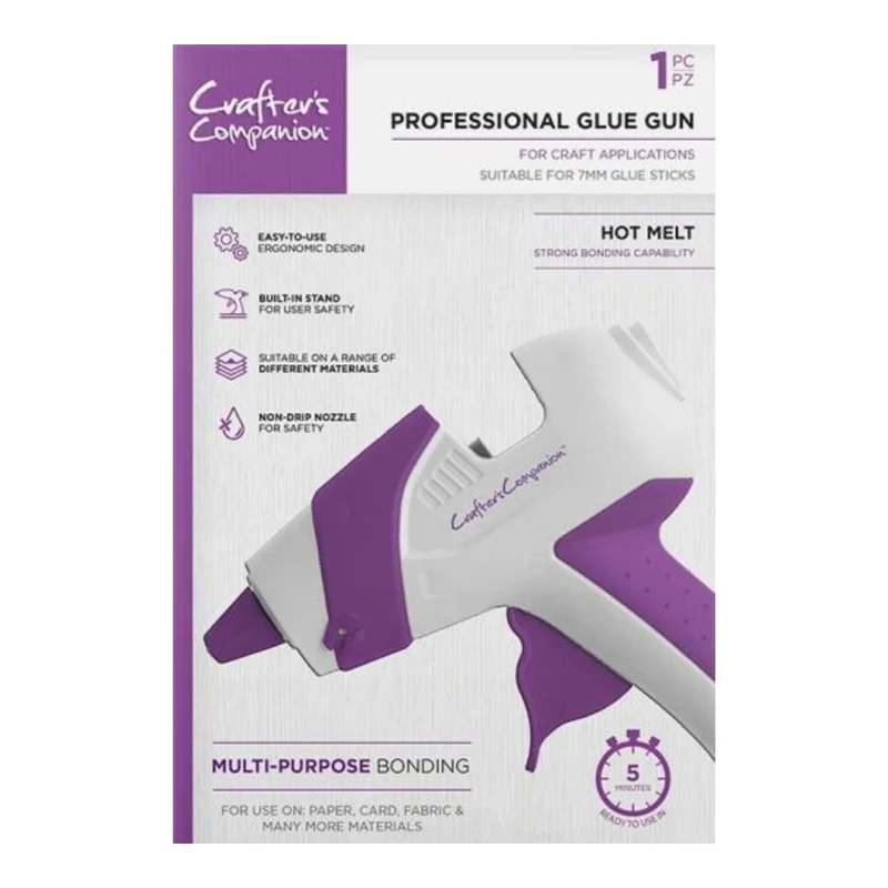 Crafter's Companion - Hot Glue Gun With Glue Sticks