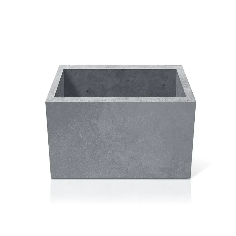 Outdoor Concrete Planters - Square 100x100x50 cm