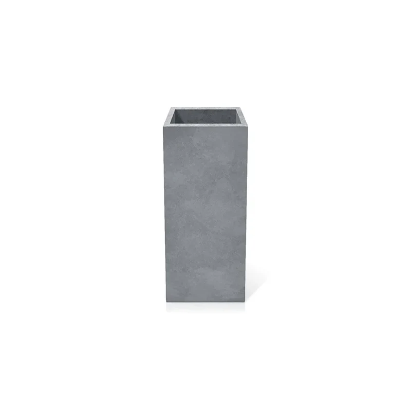 Outdoor Concrete Planters - Square 30x30x70 cm