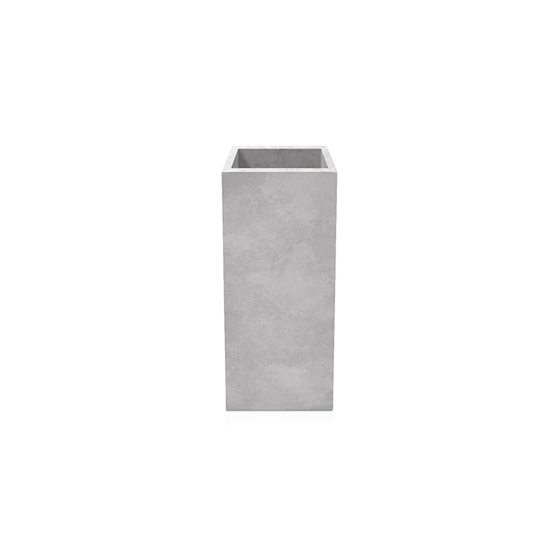 Outdoor Concrete Planters - Square 30x30x70 cm