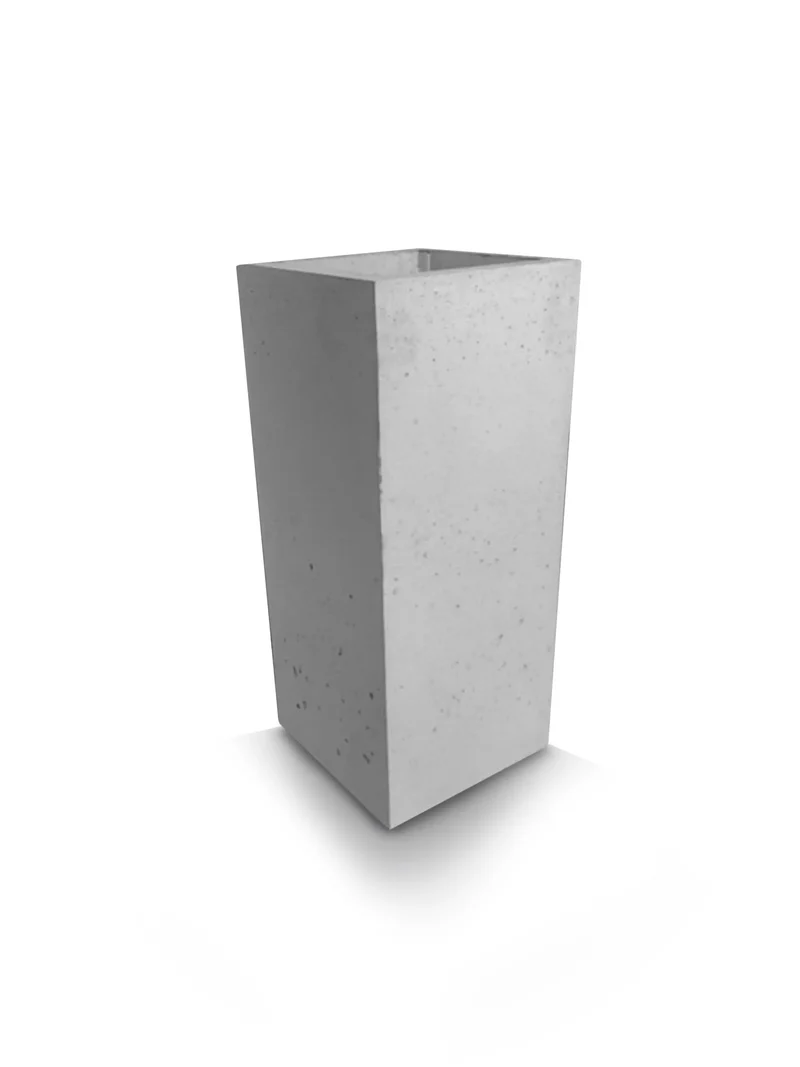 Outdoor Concrete Planters - Square 30x30x70 cm