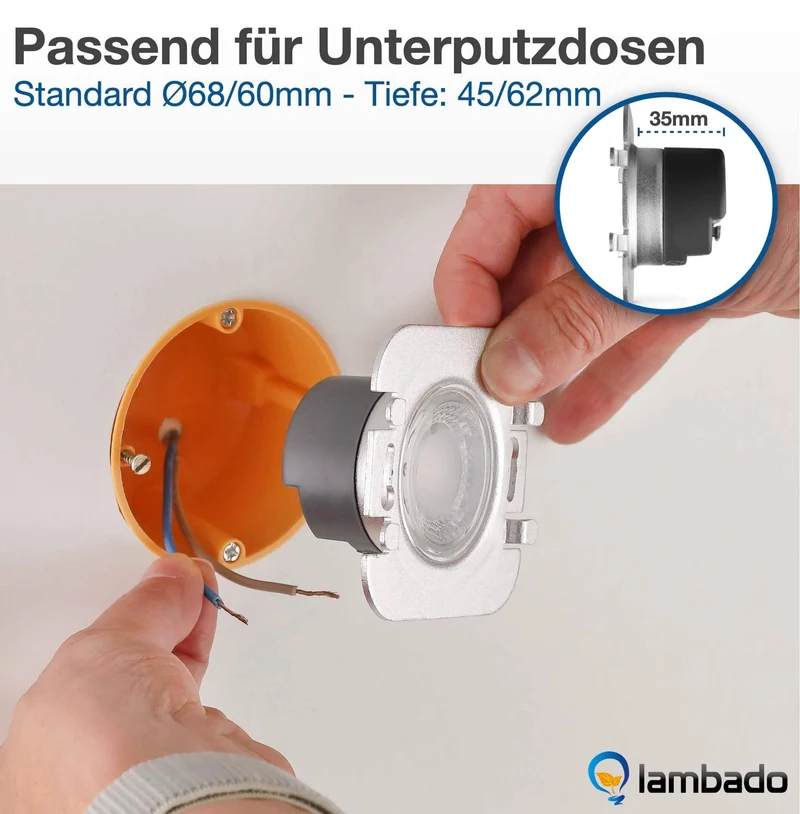 Treppenbeleuchtung mit Bewegungsmelder in Weiss eckig 3D - 230V 1,5W LED
