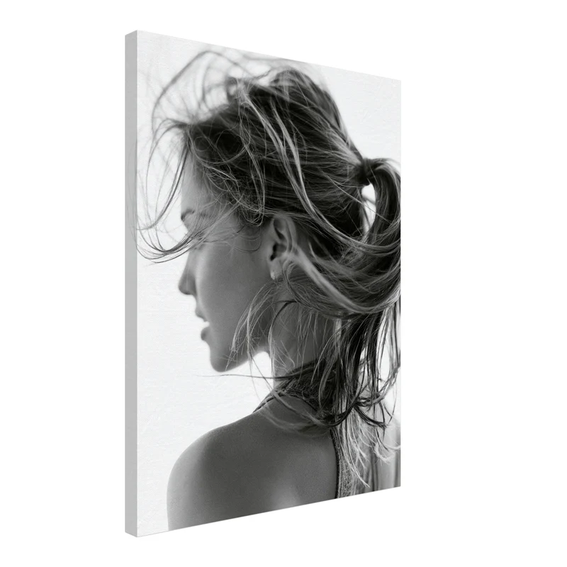Haar im Wind Leinwand