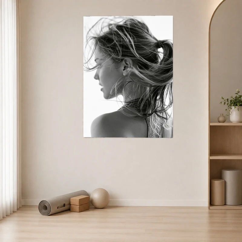 Haar im Wind Leinwand