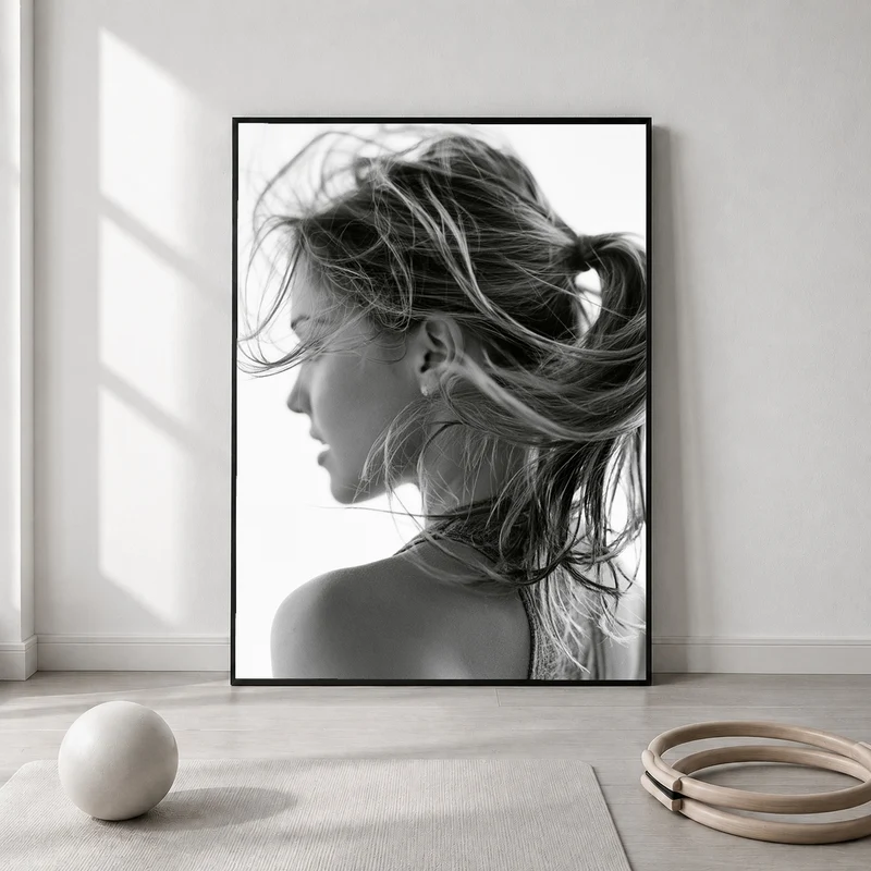 Haar im Wind Poster
