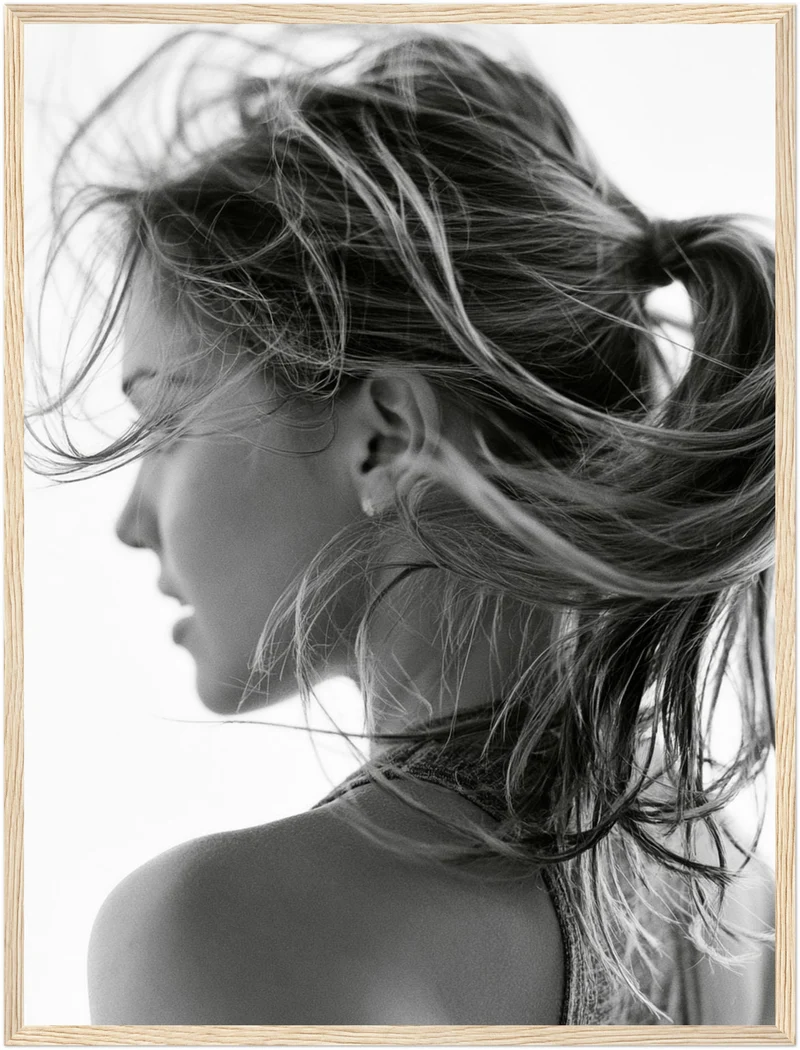 Haar im Wind Poster