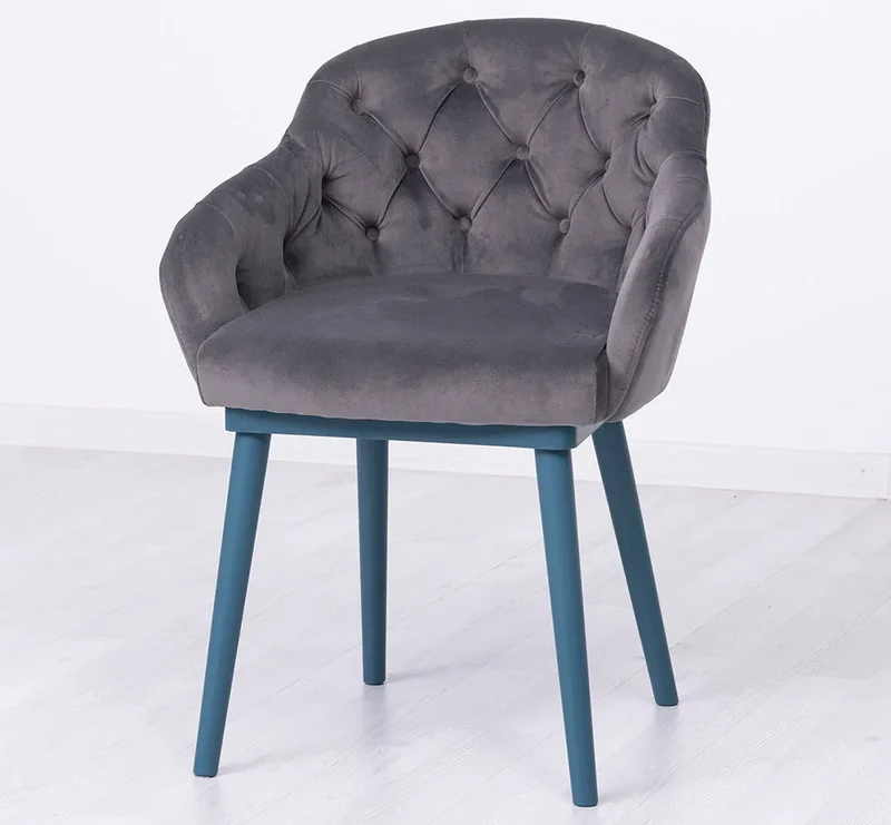 Chesterfield Stuhl aus Massivholz in verschiedenen Farben | Lounge Sessel kaptioniert