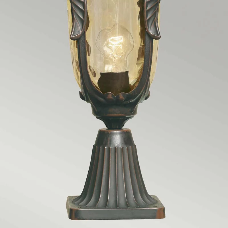 Sockelleuchte Philadelphia 1-flammig Bronze H 54cm