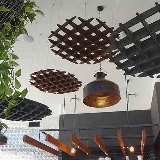 3D Felt Acoustic Ceiling Baffles - CIRCLE