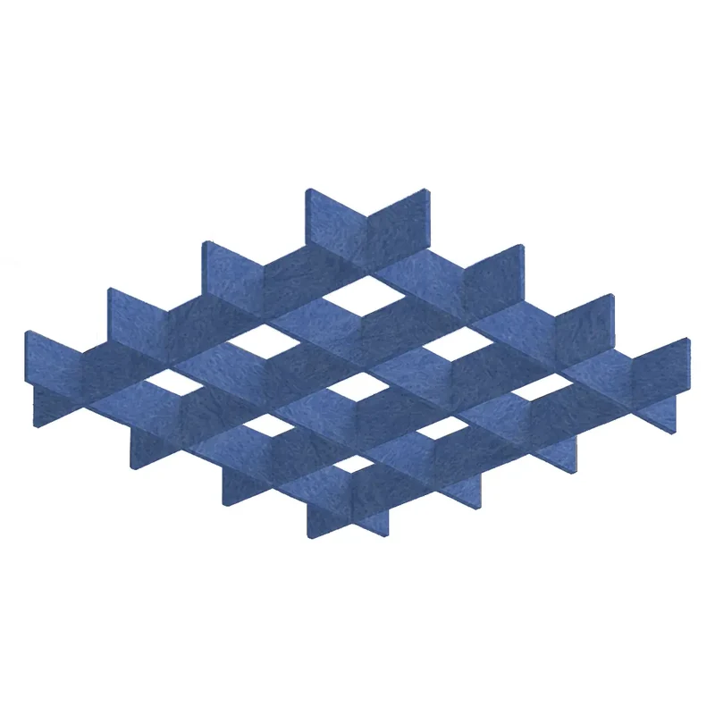 3D Felt Acoustic Ceiling Baffles - SQUARE