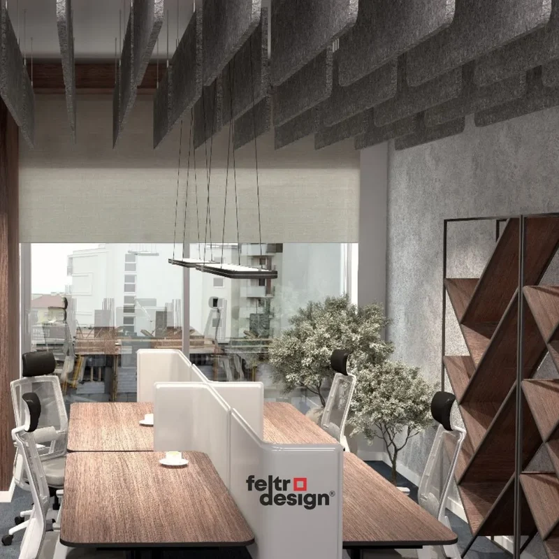 Felt Ceiling Acoustic Baffles - RECTANGLE