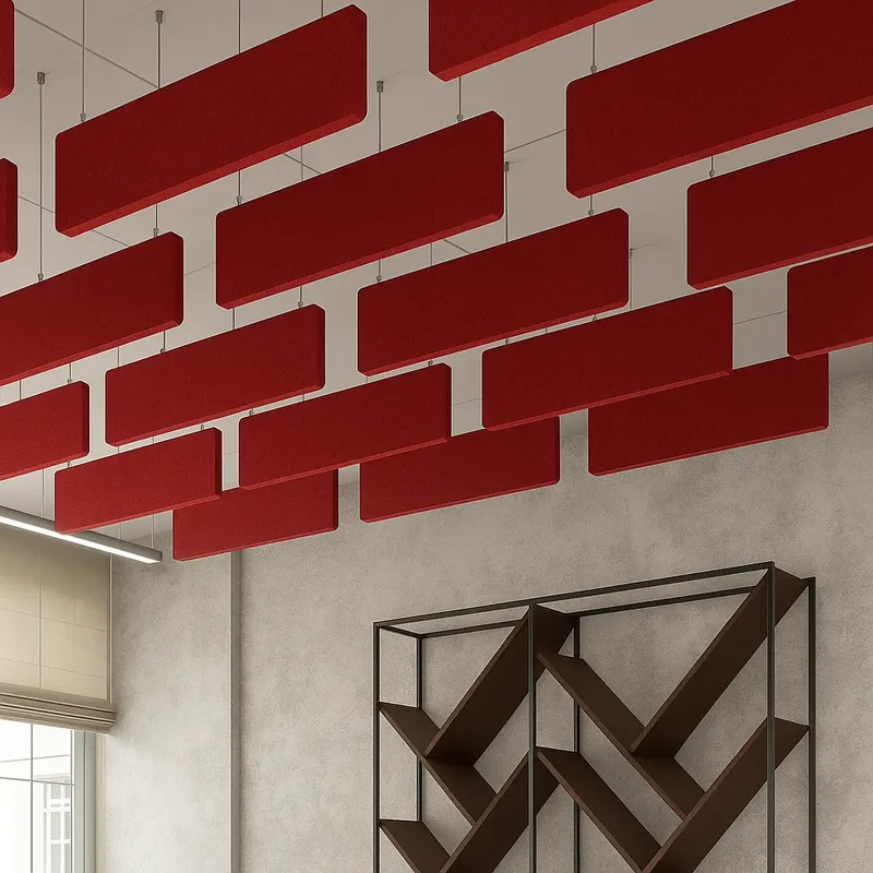 Felt Ceiling Acoustic Baffles - RECTANGLE ROUNDED