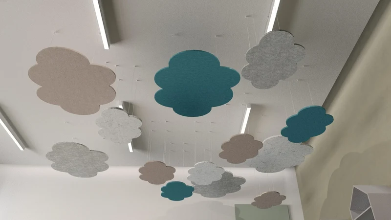 Suspended Ceiling Panels - Acoustic Felt CLOUD L