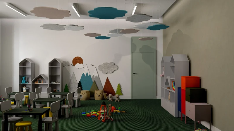 Suspended Ceiling Panels - Acoustic Felt CLOUD M