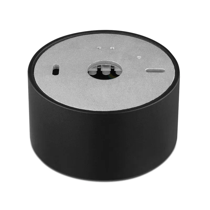 LED Aufbaustrahler Flach in Schwarz Rund 230V 5W Dimmbar 120° - Tablo