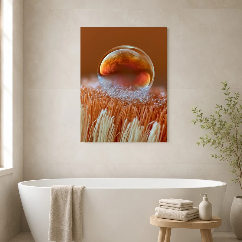 Wassertropfen Makro Nahaufnahme Leinwand