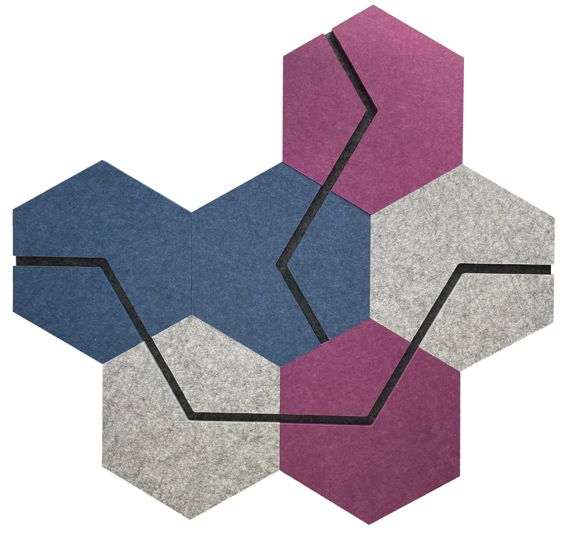Decorative 3D Felt Wall Tiles - DECO 2