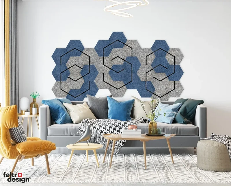 Decorative 3D Felt Wall Tiles - DECO 2