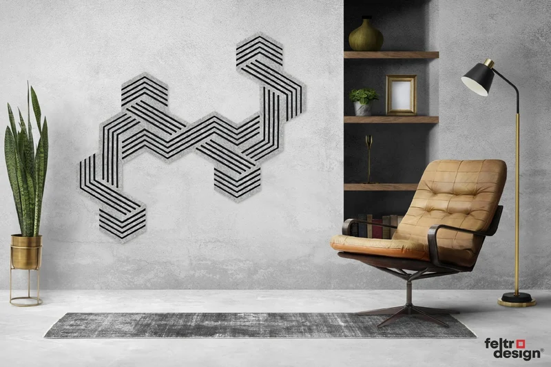 Decorative 3D Felt Wall Tiles - DECO 1