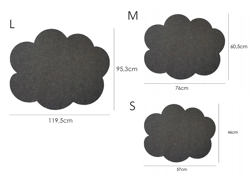 Bulletin Felt Pin Board - CLOUD