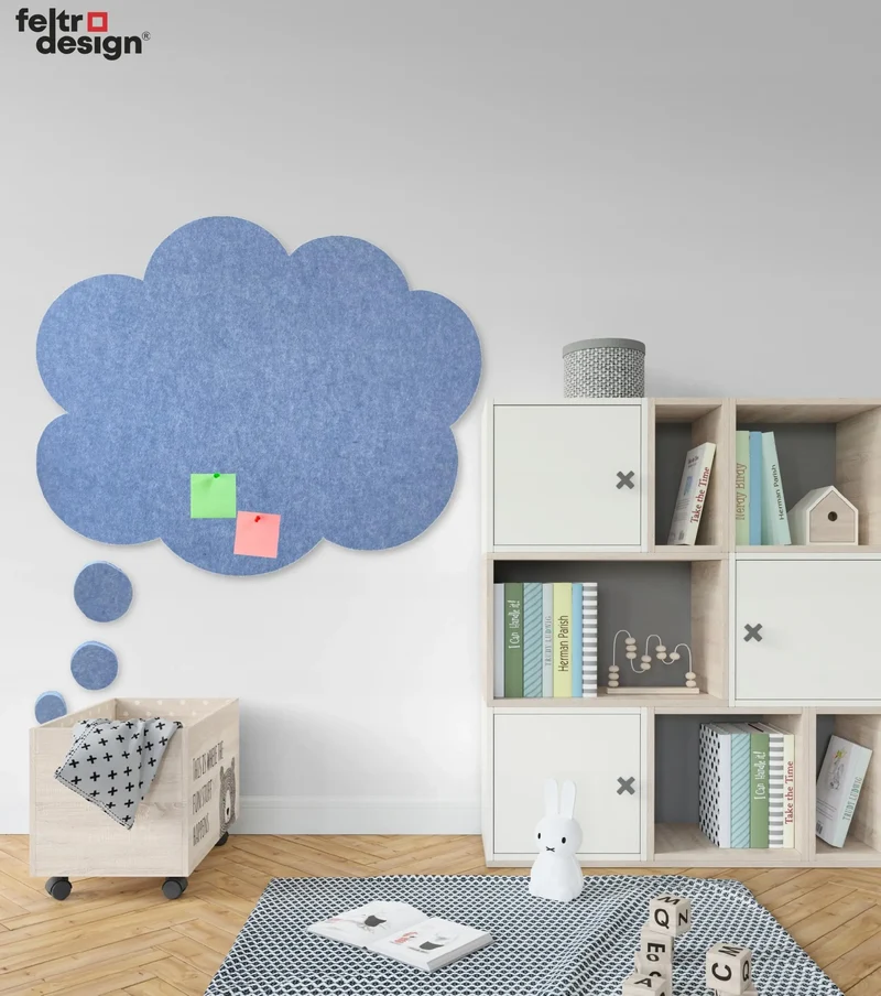 Bulletin Felt Pin Board - CLOUD