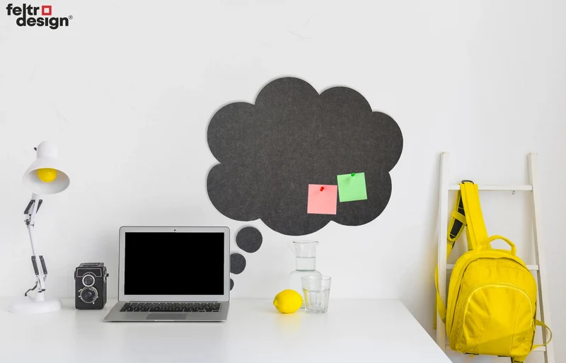 Bulletin Felt Pin Board - CLOUD