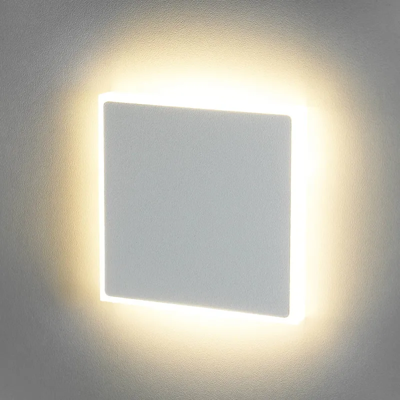 Treppenbeleuchtung - LED Wandeinbauleuchte in Weiß quadratisch - 230V 1,5W