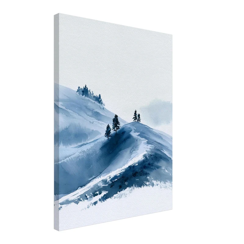 Winterstille im Schnee Leinwand