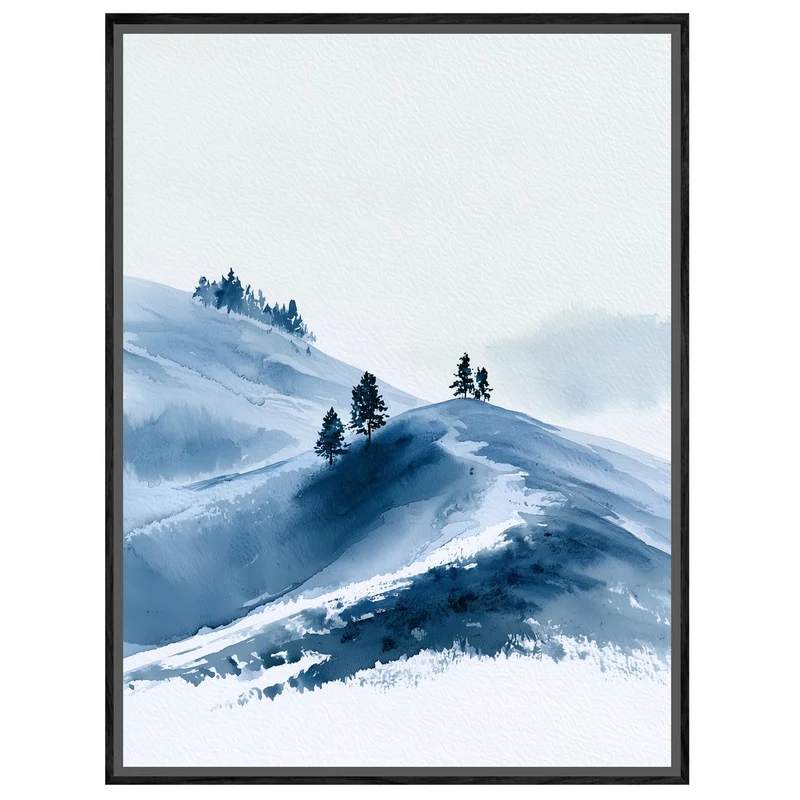 Winterstille im Schnee Leinwand