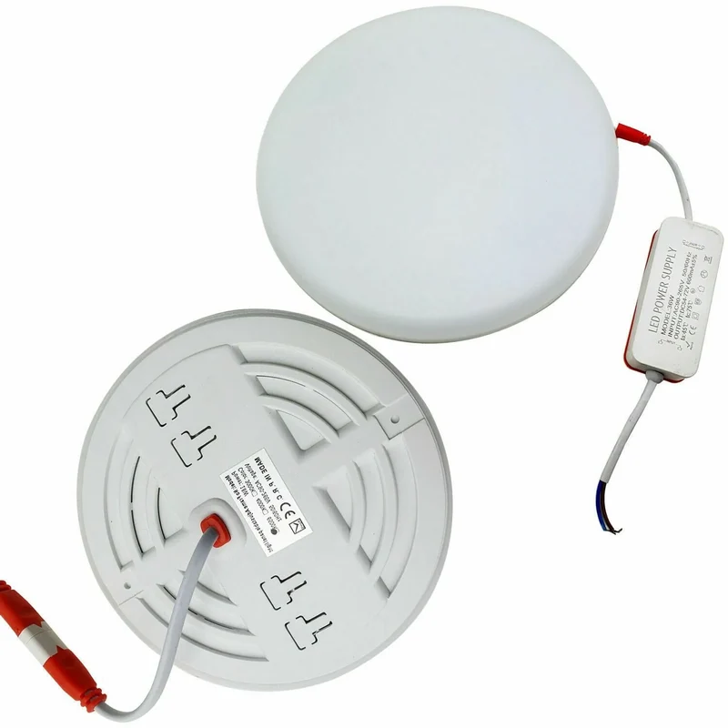 LED Ultraflaches Deckenpanel Einbau Rund & Quadratisch Kaltweiß ~3490