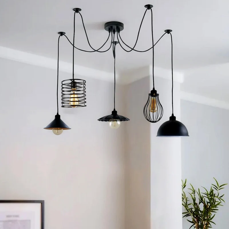 Ledsone Spinnen Pendelleuchte im Landhausstil ~3512