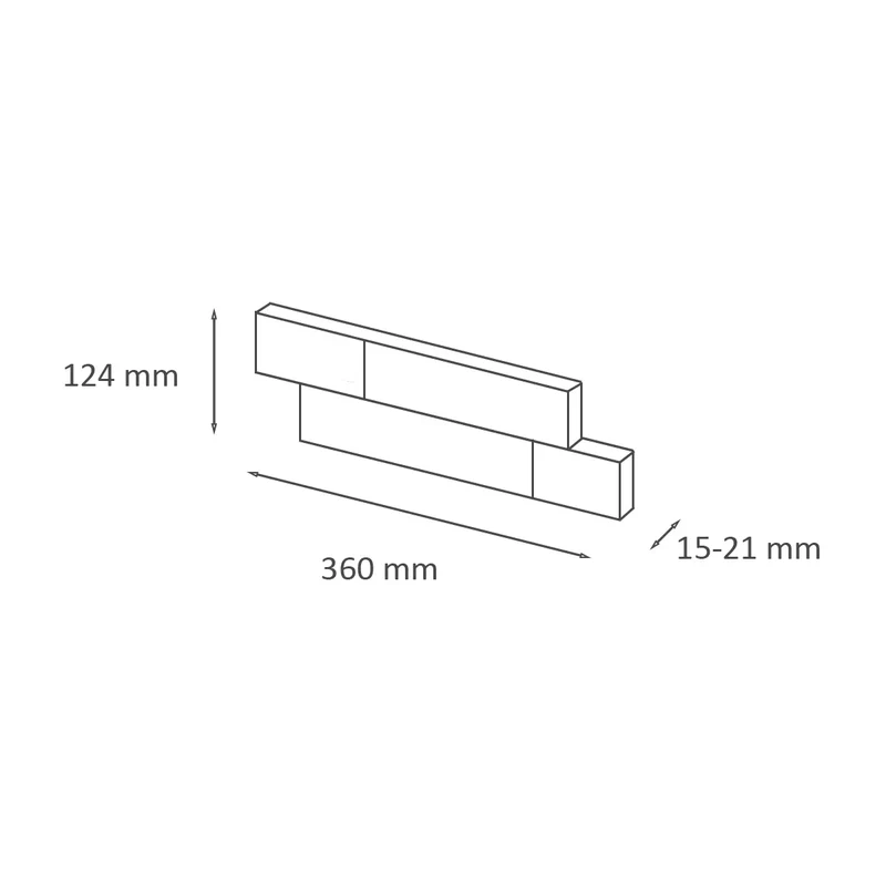 Brick Slips BRICKAL Gypsum Interior - Box