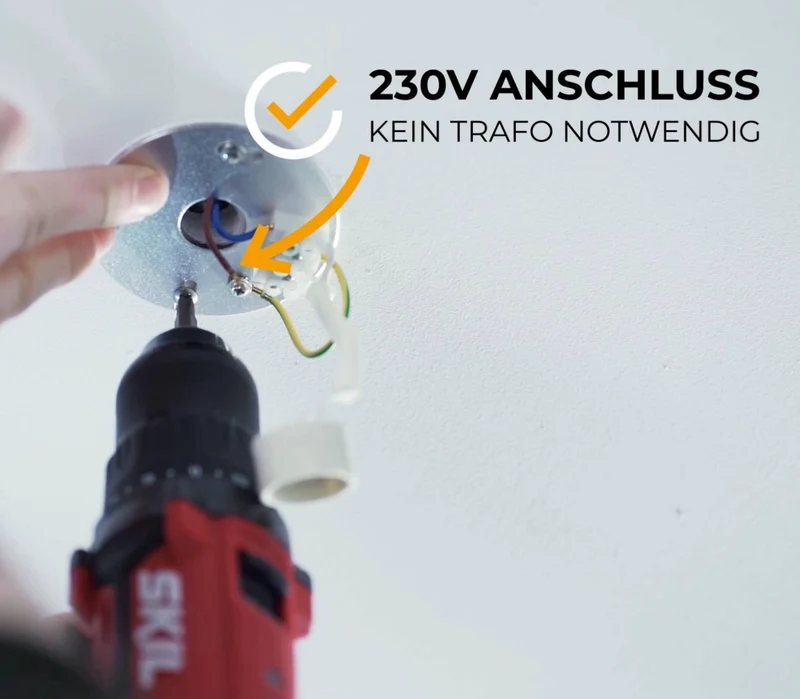 LED Aufbaustrahler Dimmbar - Weiß Rund 5W GU10 230V - Glabo