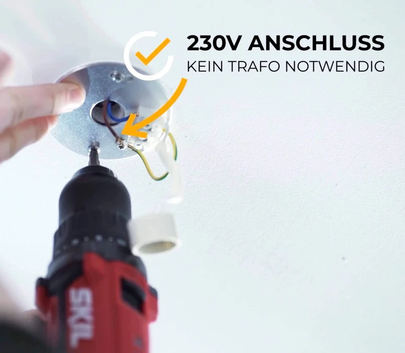 LED Aufbaustrahler Dimmbar - Schwarz Rund 5W GU10 230V - Glabo
