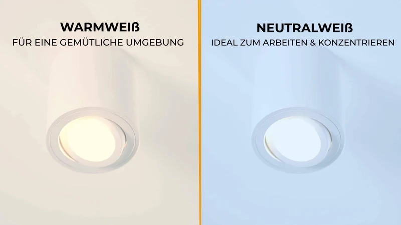 Aufbauspot IP44 Weiß rund inkl. 5W LED GU10 dimmbar - Lavabo
