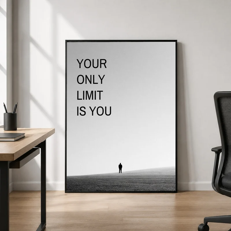 Your Only Limit Is You Silhouette Poster