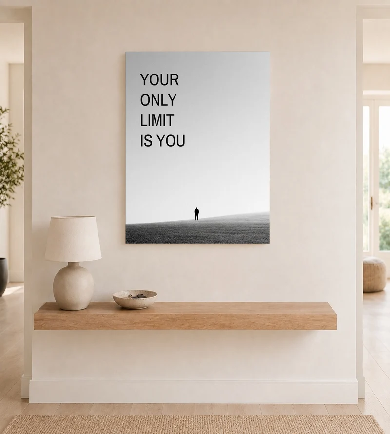 Your Only Limit Is You Silhouette Poster