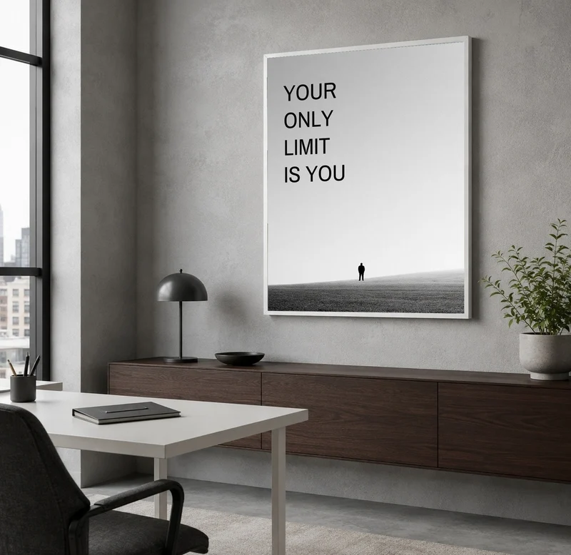 Your Only Limit Is You Silhouette Poster