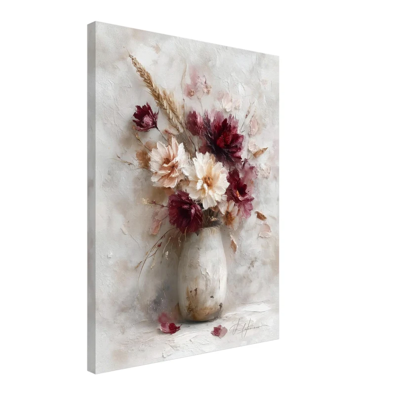Blumenstrauß in Vase Leinwand