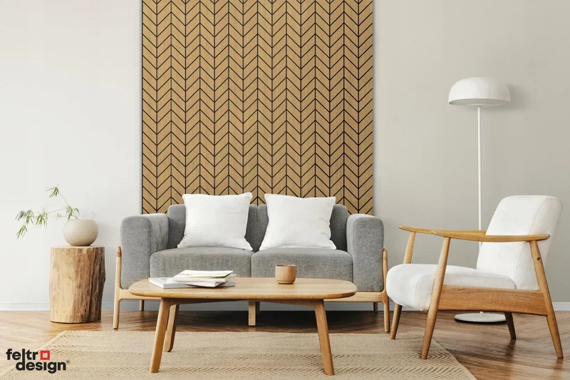 Felt Slatted Acoustic Wall Panels 6
