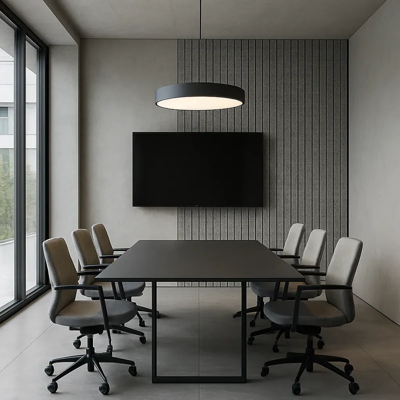 Felt Slatted Acoustic Wall Panels 5