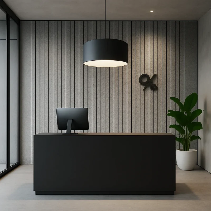 Felt Slatted Acoustic Wall Panels 5