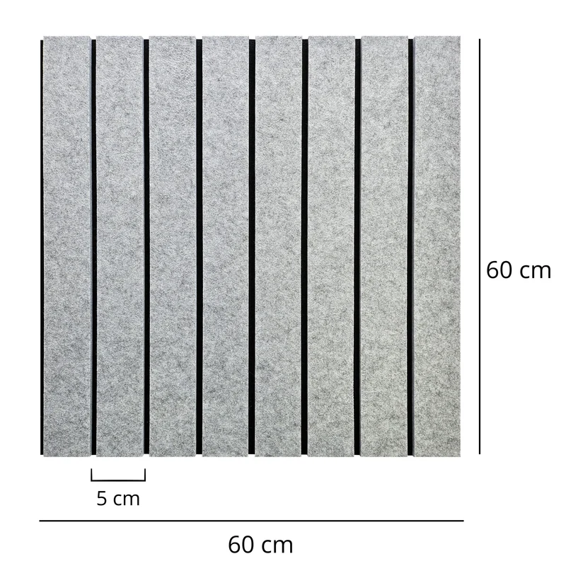 Felt Slatted Acoustic Wall Panels 5