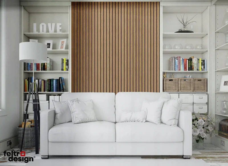 Felt Slatted Acoustic Wall Panels 4