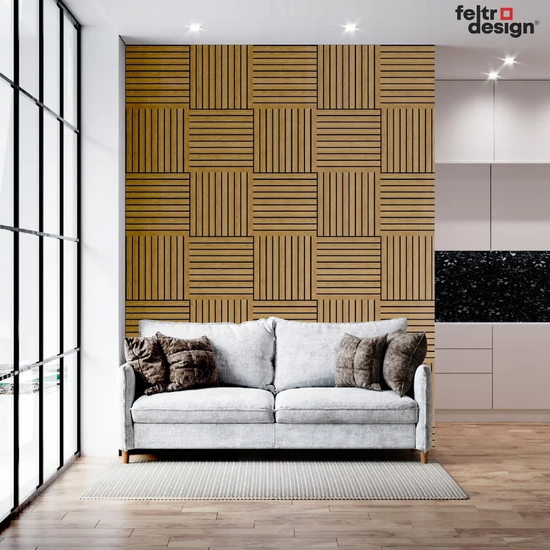 Felt Slatted Acoustic Wall Panels 4