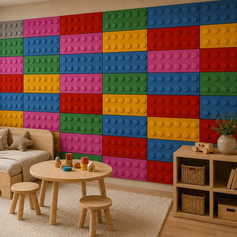 Soft Foam Wall Panels - BUILDING BLOCKS For Kids 25x75