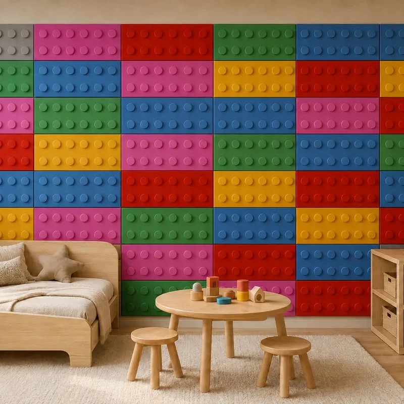 Soft Foam Wall Panels - BUILDING BLOCKS For Kids 25x75