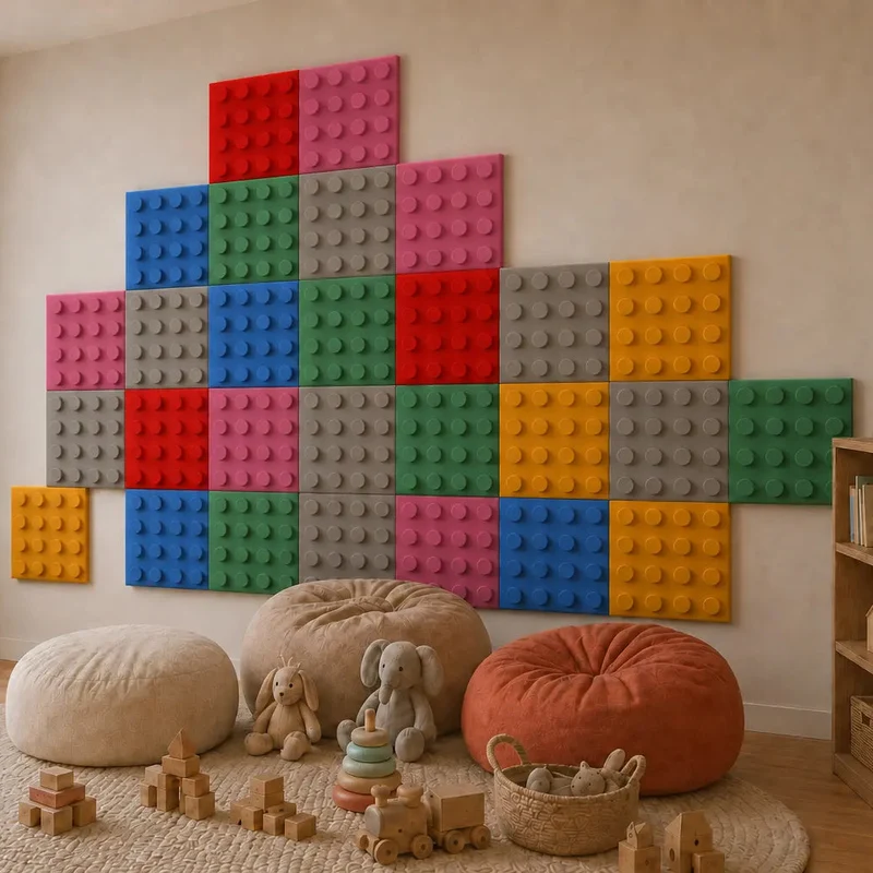 Soft Foam Wall Panels - BUILDING BLOCKS For Kids 50x50